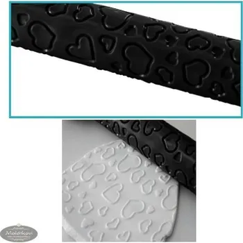 Váleček na těsto Silikomart Váleček - srdíčka Silikomart