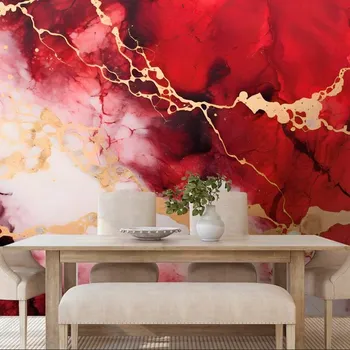 Tapeta Dovido Samolepící tapeta imitace červený mramor