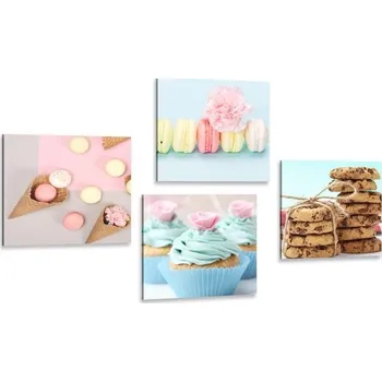 Obraz Dovido Set obrazů sladké pokušení