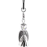 Anděl pro štěstí skleněný, v krabičce - 7 transparent AB