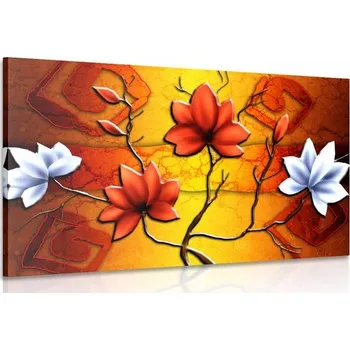 Obraz Dovido Obraz květiny v etno stylu