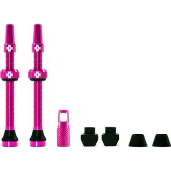 Duše na kolo Muc-Off Sada bezdušových ventilků /Tubeless Valve Kit 60mm/Pink-Růžová