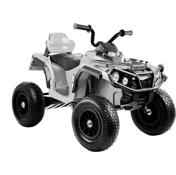 Dětské elektrovozidlo LEAN Toys Elektrická Čtyřkolka BDM0906 Nafukovací Kola Bílá