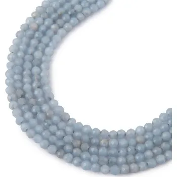 Dětské navlékací korálky Korálky z minerálu Modrý angelit 2 mm broušené