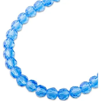 Dětské navlékací korálky Preciosa MC perle kulatá 3 mm Sapphire