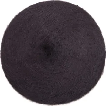 Čepice Angorský baret s dlouhým vlasem černý