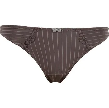 Kalhotky Kalhotky tanga CHANGE Daphne String hnědé s proužkem - 38