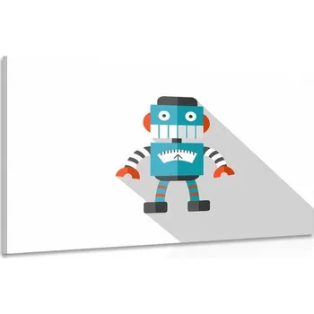 Obraz Dovido Obraz modrý robot na bílém pozadí