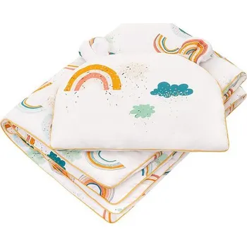 Příslušenství pro dětskou postel a kolébku Samiboo Souprava do postýlky "M" (100x135/60x40) DUHA