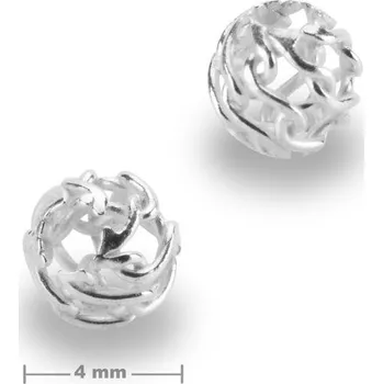 Přívěsek Stříbrný filigránový korálek 4 mm