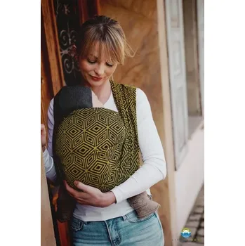 Šátek na nošení dítěte Little Frog - Golden Cube - délka 4,2m (vel. 5)