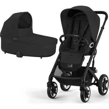 Kočárek Cybex Talos Lux set 2v1 kočárek + korba - Moon Black