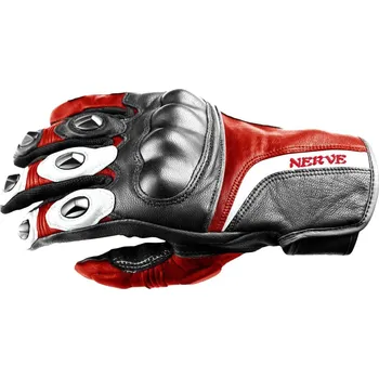 Moto rukavice NERVE Rukavice na motorku KQ11 Red - Velikost XL