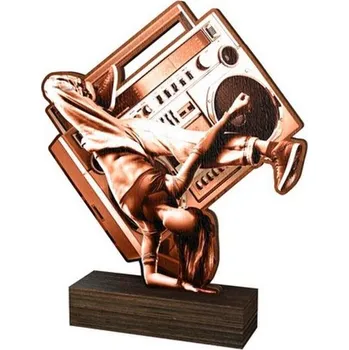 Volný čas Poháry Bauer Dřevěná plaketa WF197 | Tanec