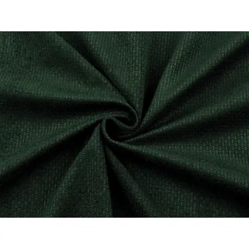 Velvet / samet strukturovaný jednobarevný METRÁŽ - 6 zelená jedle