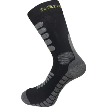 Pánské ponožky Letní trekingové ponožky se stříbrem - XL 47/49 - šedo/zelené vhodné do pohorek