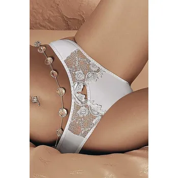 Dámské spodní prádlo Dámské tanga Messenia bílá - bílá - S