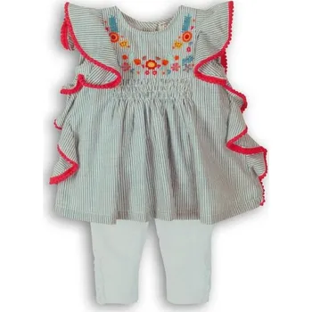 Kojenecká souprava Kojenecký set dívčí - šatovka a legíny, Minoti, Parade 1, holka - 68/74 | 6-9m