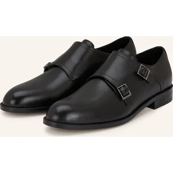Pánské mokasíny Boss Dvojité Přezky Tayil, černá