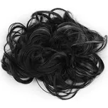 Příčesek drdol na gumičce - 3 černá melír