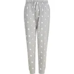 SF (Skinnifit) Pánské pyžamové kalhoty se vzorem - Šedý melír / bílá | 3XL