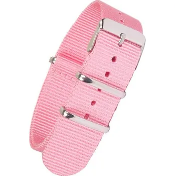 Řemínek na hodinky NATO řemínek světle růžový - 22 mm + 5 let záruka a dárek ZDARMA