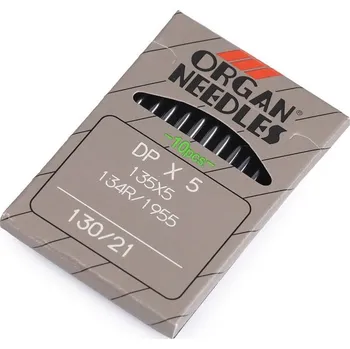 Strojové jehly do průmyslových strojů 70; 80; 90; 100 - 130 nikl