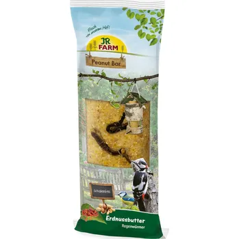 Krmivo pro hlodavce 350g JR Farm Arašídová tyčinka loupaná - arašídové máslo a žížaly