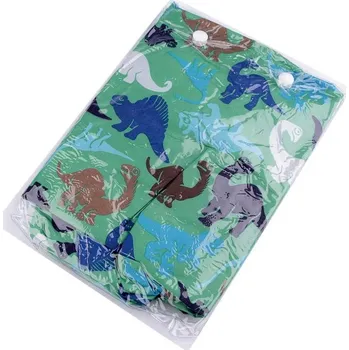 Dětská pláštěnka dinosaurus, auto, králíček, ufo - 18 (vel. 164) zelená pastelová dinosaurus