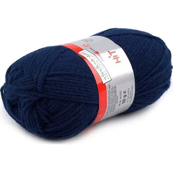 Galanterie Hit Pletací příze 50 g - 17 (0004) modrá tmavá
