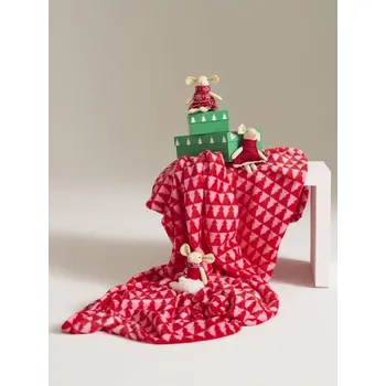 Dámské tričko Sinsay - Deka s vánočním potiskem - růžová - 780FT-30X - 780FT-30X-ONE