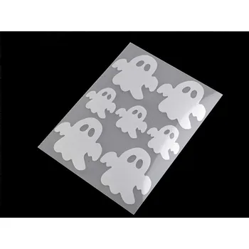 Textilní nažehlovací páska Reflexní nažehlovačky 9x12 cm - 14 (1) šedá perlová duch