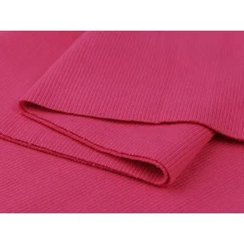 Elastický bavlněný náplet - žebrovaný tunel 16x120-125 cm - 3 (2783) pink