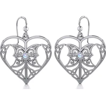 Náušnice KELTSKÁ SRDCE stříbrné náušnice