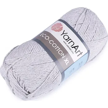 Příze Pletací příze Eco - cotton XL 200 g - 3 (763) šedá nejsvětlější