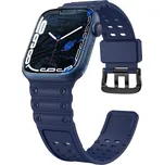Strap Triple řemínek pro hodinky Apple Watch SE 1 / 2 / 3 / 8 / 7 / 6 / 5 / 4 / 3 / 2 / 1 (41/40/38mm), modrý