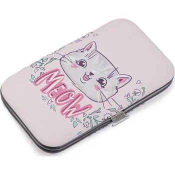 Manikúra v pouzdře kočka - 1 růžová nejsv.