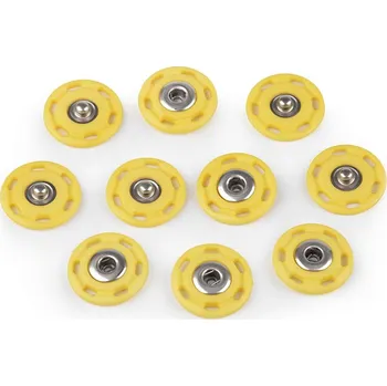Knoflík Designové patentky / druky Ø25 mm balení 5 párů - 3 žlutá světlá