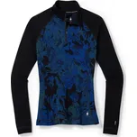 dámské termo triko SMARTWOOL W CLASSIC THERMAL MERINO BL PTTRN 1/4 ZB blueberry hill marble - XS