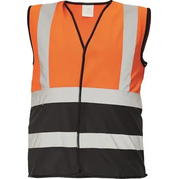 Dílna Cerva Reflexní vesta LYNX DUO - Oranžová / černá | 2XL