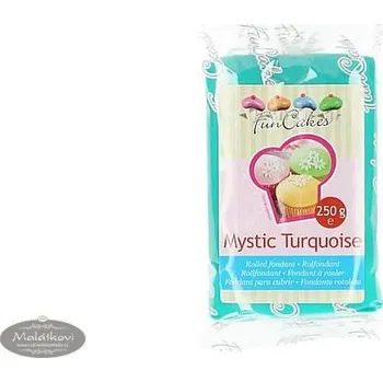 FunCakes Tyrkysová - mentolová potahovací hmota Mystic Turquoise 250 g