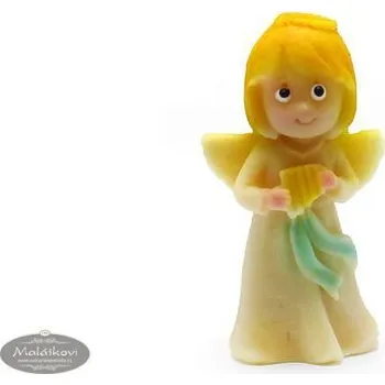 Jedlá dekorace na dort Frischmann Andílek s harfou - marcipánová jedlá figurka