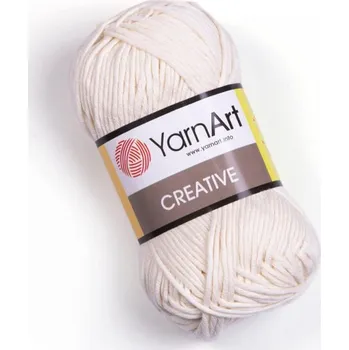 Bavlněná příze Creative 50g - 222 krémová