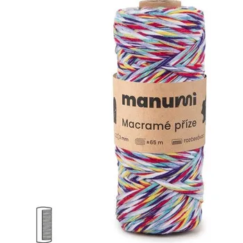 Příze Manumi Macramé příze stáčená 3mm barevná