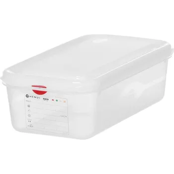 Kontejner GN 1/3 polypropylen, HENDI, GN 1/3, 4L, Průhledná, 325x176x(H)100mm