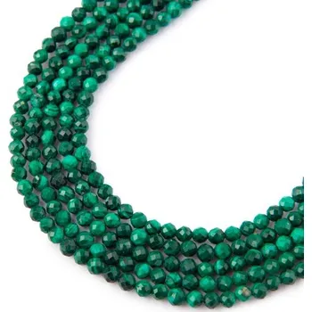Dětské navlékací korálky Korálky z minerálu Malachit 2 mm broušené