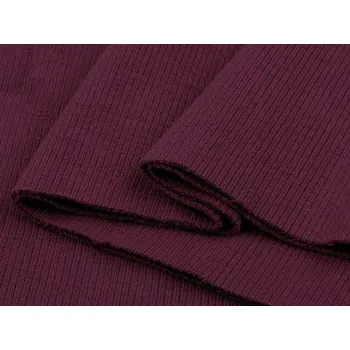 Elastický bavlněný náplet žebrovaný - tunel 16x80 cm - 41 (FAV34) fialová lilková