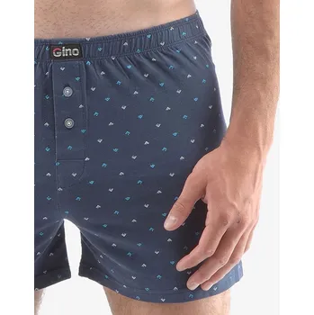 Pánské spodní prádlo Pánské bavlněné trenýrky Šipky - lékořice azurová - 54/56