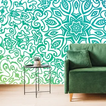 Tapeta Dovido Tapeta modrozelená Mandala