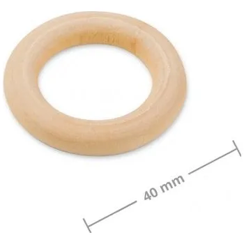 Korálek Dřevěné dekorační kroužky 40x7mm